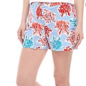 COPY - Crown and ivy shorts Caroline Coral print size 12 petite